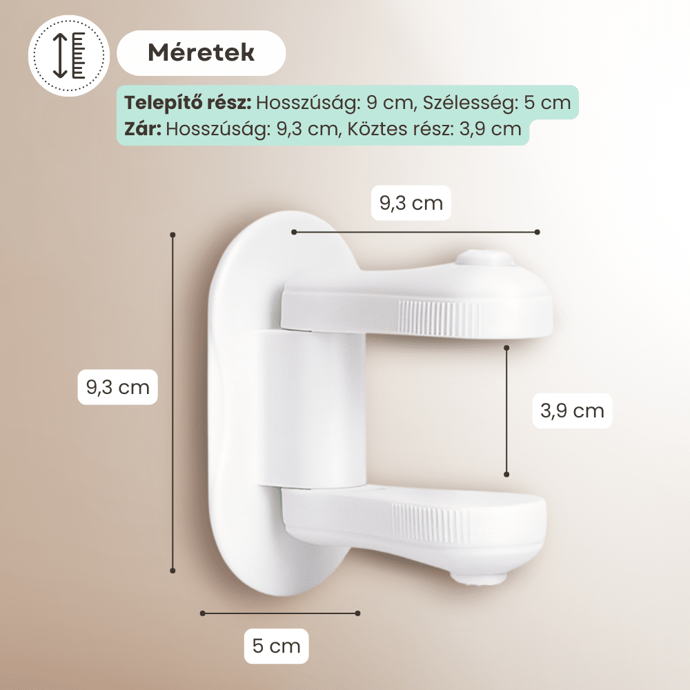 Lindalime Gyerekbiztos Ajtózár Kilincsekhez Bababiztonság Lindalime 