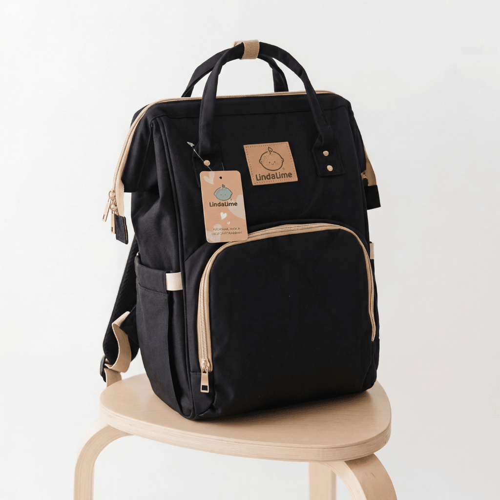Lindalime Pelenkázó Hátizsák Babakocsi kiegészítők Lindalime Luxus fekete 