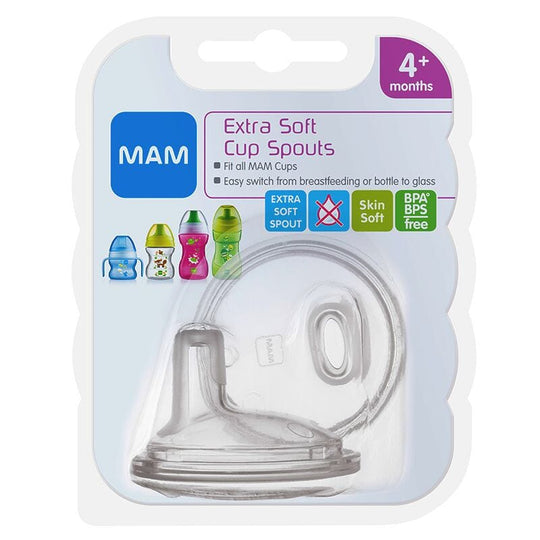 MAM Extra puha aszimmetrikus ivócsőr ivópohárhoz 4+ hónap DUPLA
