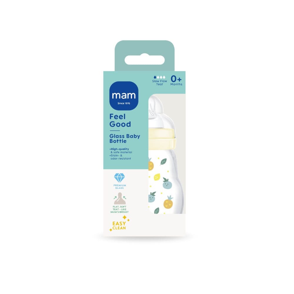 MAM Feel Good 170 ml Forest - üvegből készült cumisüveg 0h+ Cumisüvegek MAM 