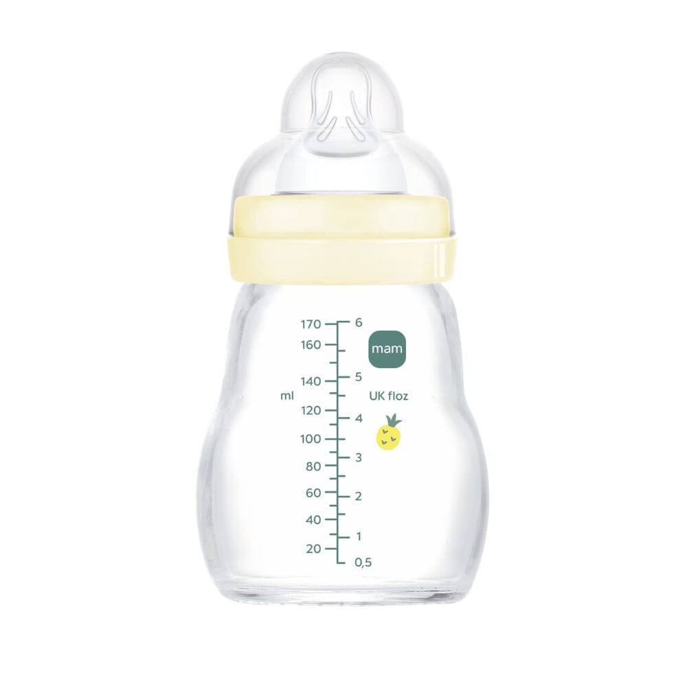 MAM Feel Good 170 ml Forest - üvegből készült cumisüveg 0h+ Cumisüvegek MAM Citrom 