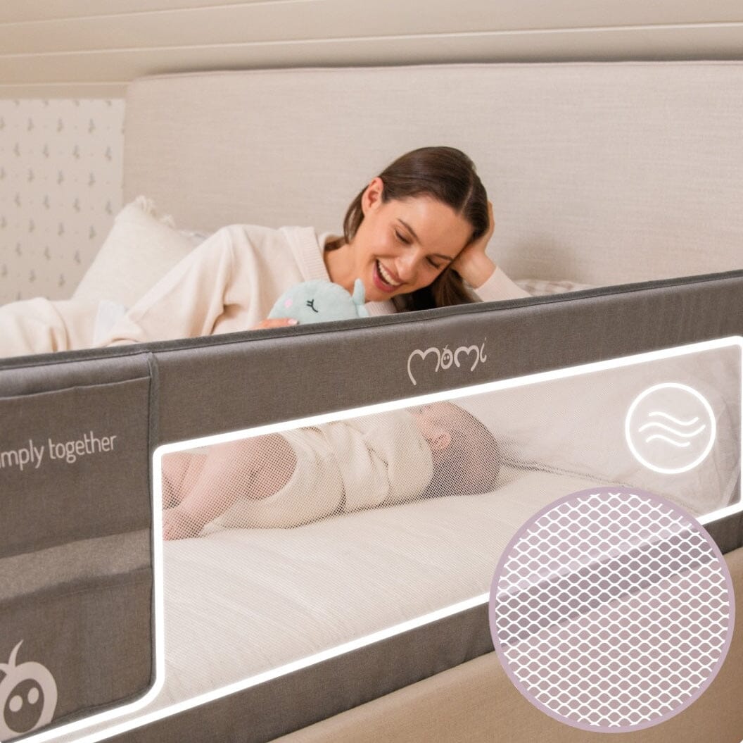 MoMi Lexi XL PLUS leesésgátló - Bézs [151x65x34 cm] Bababiztonság MoMi 