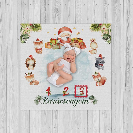 Karácsonyi mérföldkő takaró