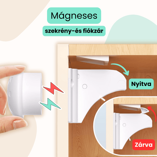 Mágneses szekrény- és fiókzár