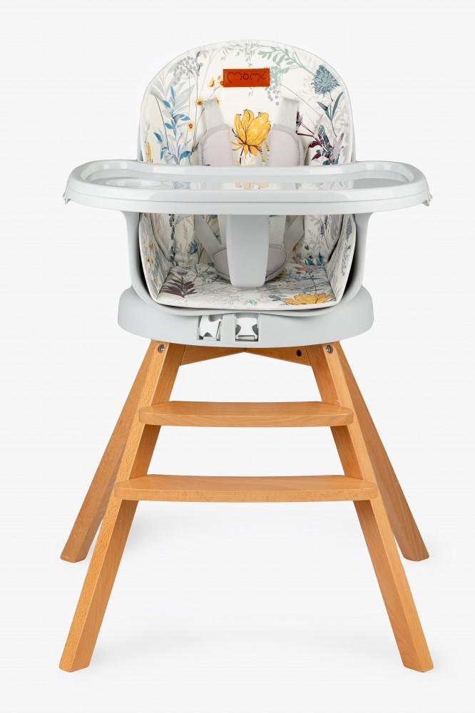 MoMi Woodi 3in1 Falábú etetőszék - Flowers MoMi 