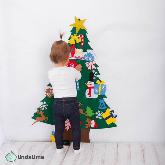 Öltöztethető karácsonyfa gyerekeknek 🎄