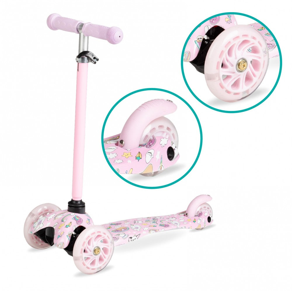 Qkids Amis 3 kerekű roller - Pink 3 kerekű roller Qkids 