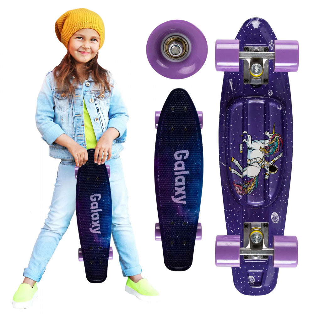 Qkids Galaxy penny board - Unicorn Qkids 