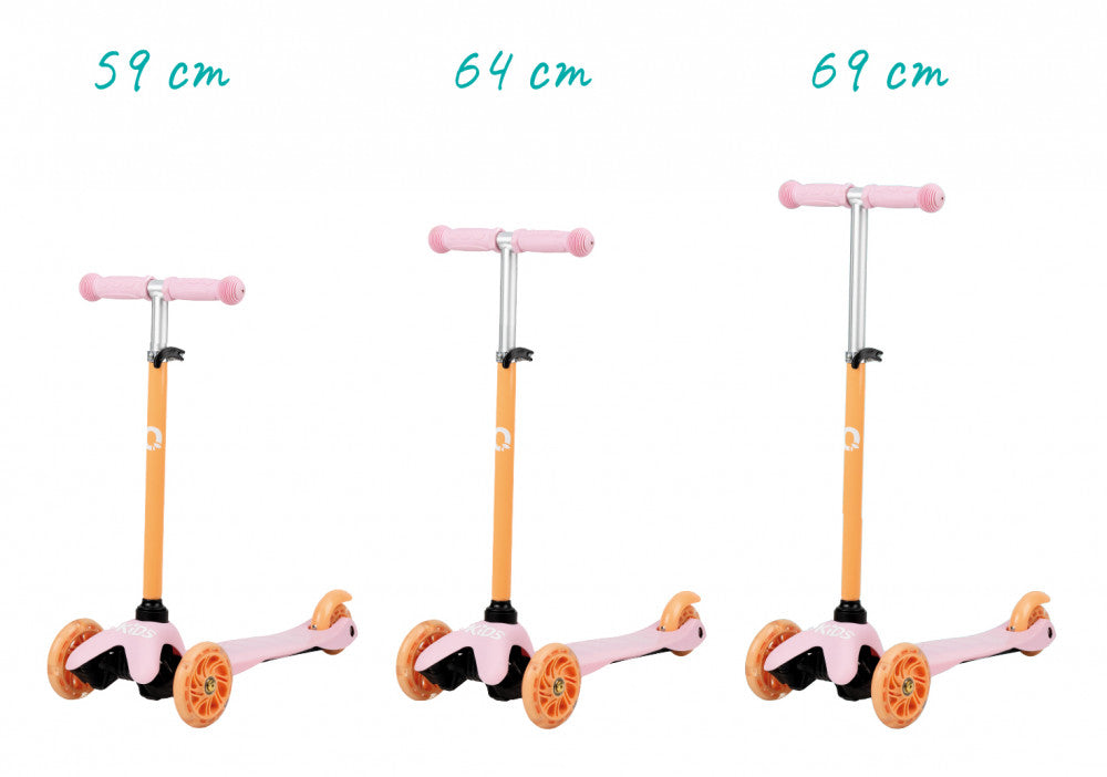 Qkids Lumis 3 kerekű roller - Orange 3 kerekű roller Qkids 